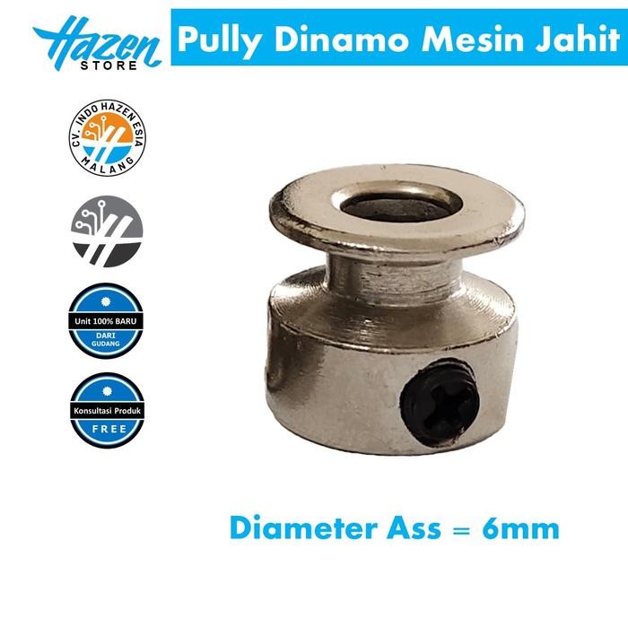 Poli Pulley Gear Dinamo Mesin Jahit Singer National Butterfly YKK *