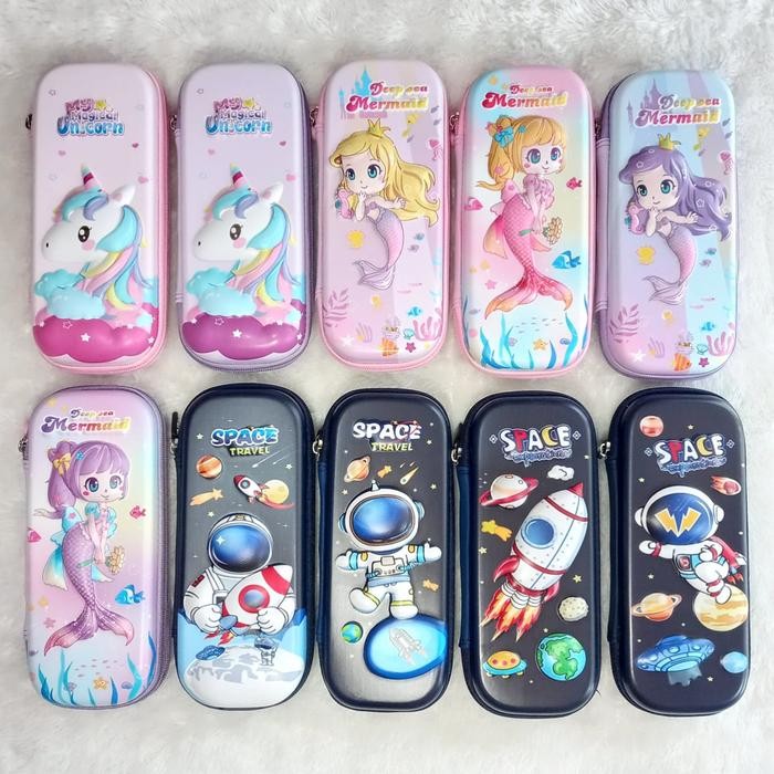 

Kenko Stationary - Tempat Pensil Kotak Pensil 3D Unicorn Hardtop Pencil Case Astronot