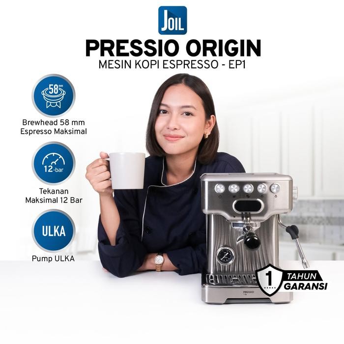 EN0Z Joil Pressio Origin Espresso Machine Mesin Kopi Espresso Brewing Pressure 15 Bar - Ep1