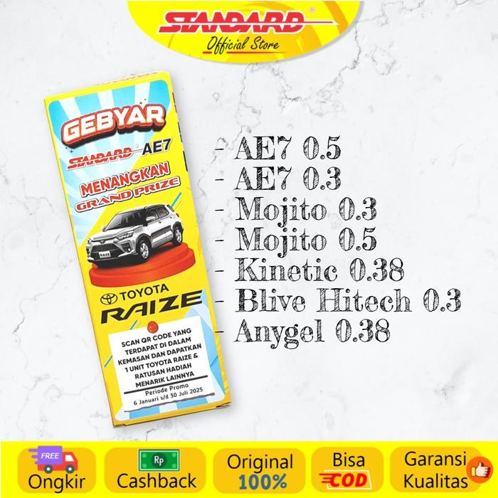 

Kenko Stationary - Pulpen Any Gel 0.38 ( Alat Tulis / Pen / Ballpoint / Pena )