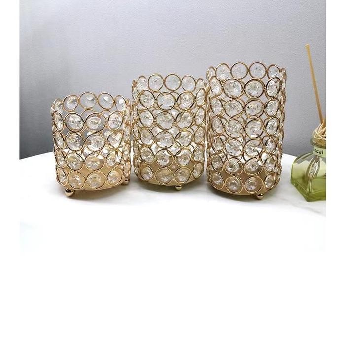 

Kenko Stationary - Crystal Glass Pen Holder Tempat Penyimpanan Pulpen /Penyimpan Makeup