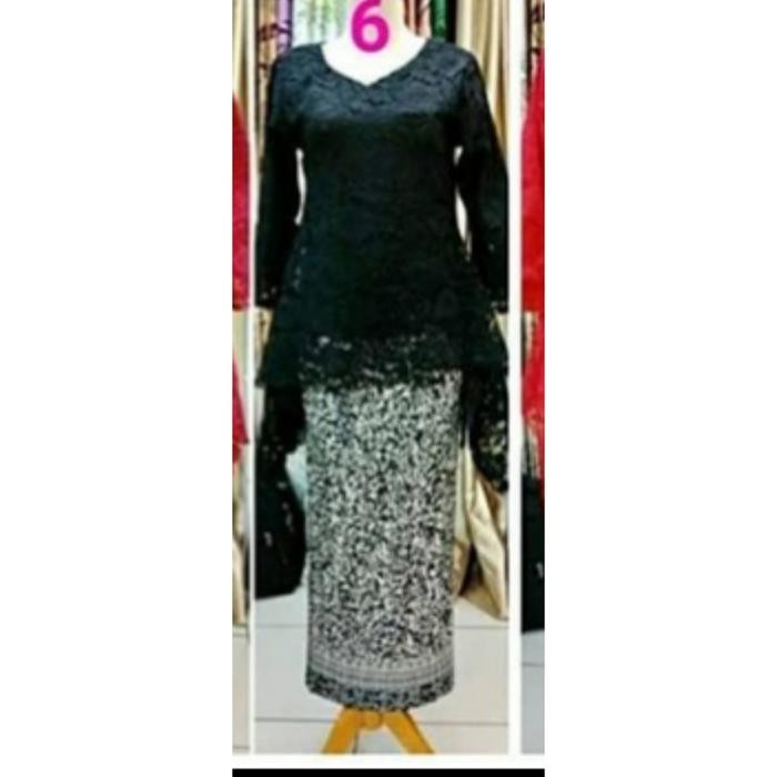 Atasan Kebaya Modern Rinjani Bahan Brukat Full Puring Model Panjang Aneka Pilihan Warna