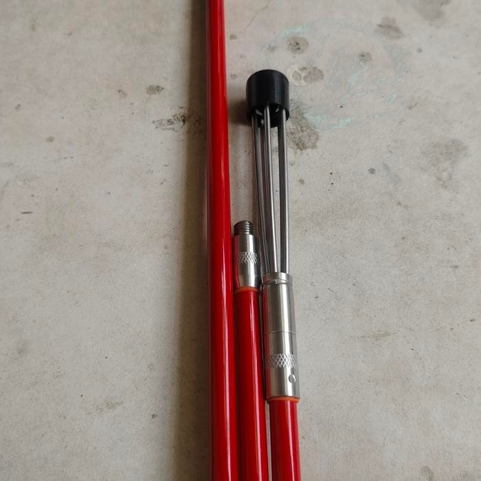padox pole spear fiber glass panjang 2m batang diameter 12mm bahan fiber polespear tombak ikan panah