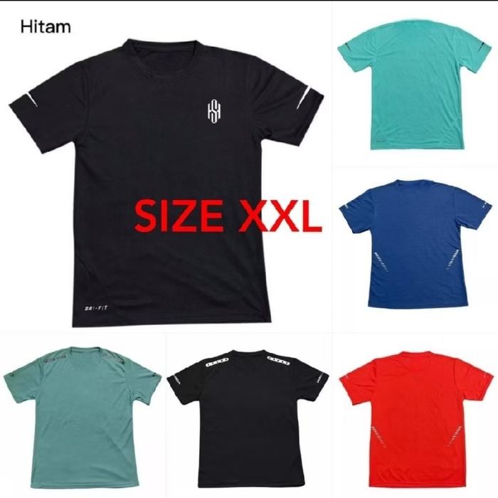 RYBV Kaos/Baju Olahraga Pria Xxl Training Bahan Corak