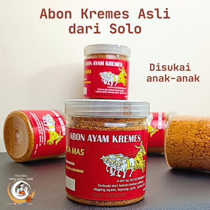 

Abon Ayam Kremes Khas Solo Kereta Mas