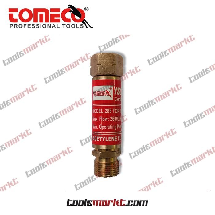 TOMECO 288L FLASHBACK ARRESTOR REGULATOR ACETYLENE