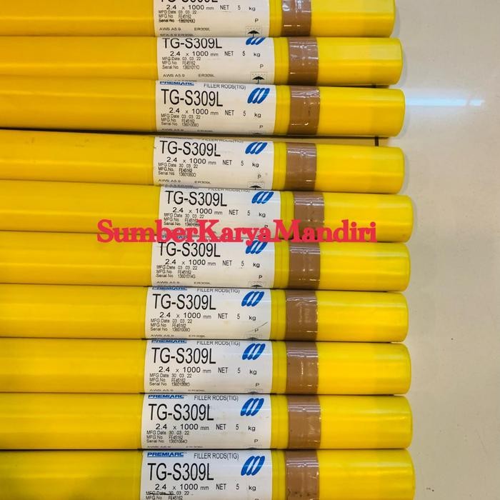 KAWAT LAS TIG ARGON SS KOBELCO TGS 309L 2,4MM X 1000MM / KAWAT LAS TIG ARGON SS KOBELCO TG-S309L