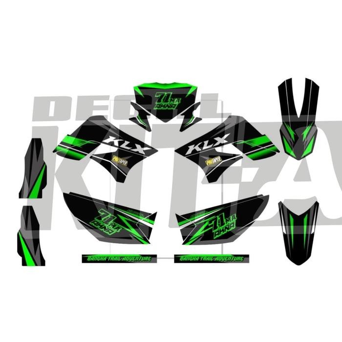 Decal Sticker Klx 150 S Fox Hijau Striping Stiker Klx 150 Full Body