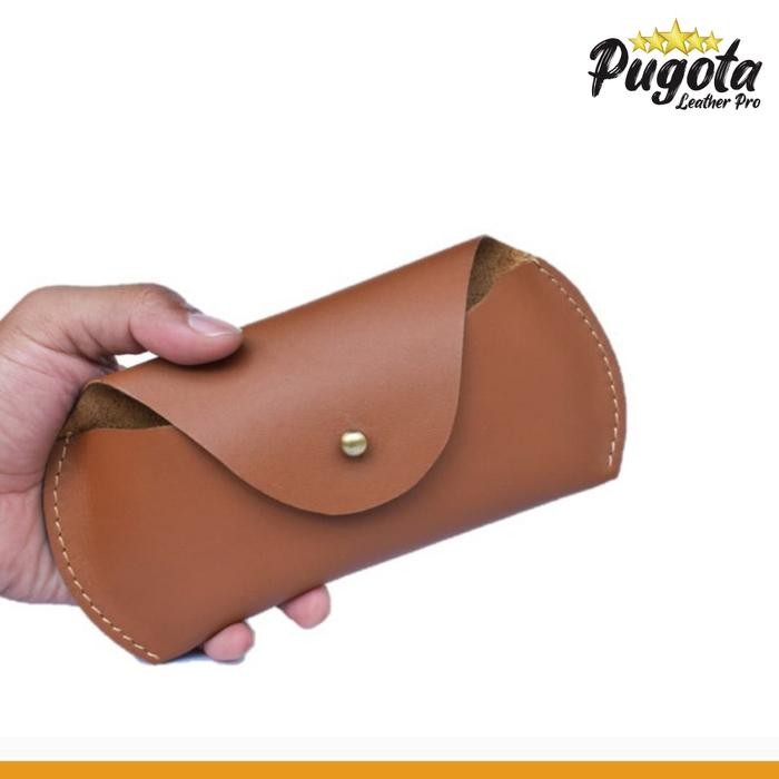 Sarung Tempat Kacamata Kulit Ikat Pinggang Leather Pouch Eyeglasses Buckle Exclusive Design