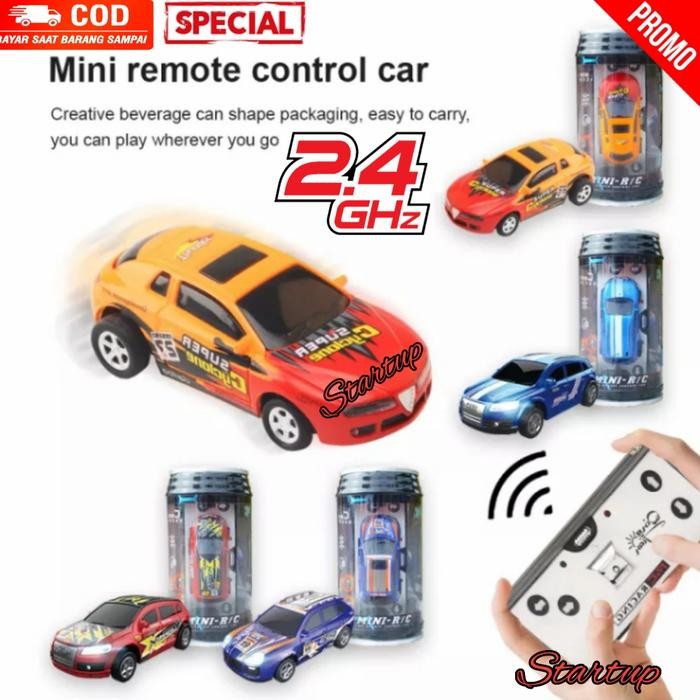 Mainan Mobil Remote Control Mini RC Car Dalam Kemasan Kaleng