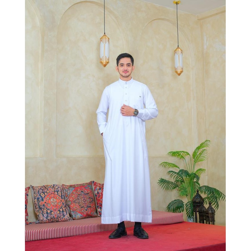 HWIH Al Haramain Series Semi Wol Thobe Hamzah Jubah / Gamis Pria Remaja & Dewasa