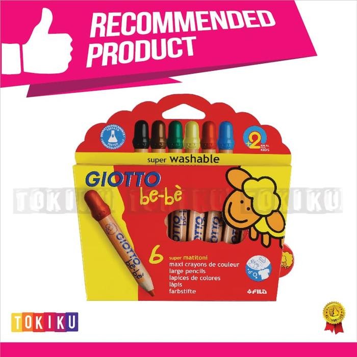 

6 Colors Giotto bebe Super Large Crayon