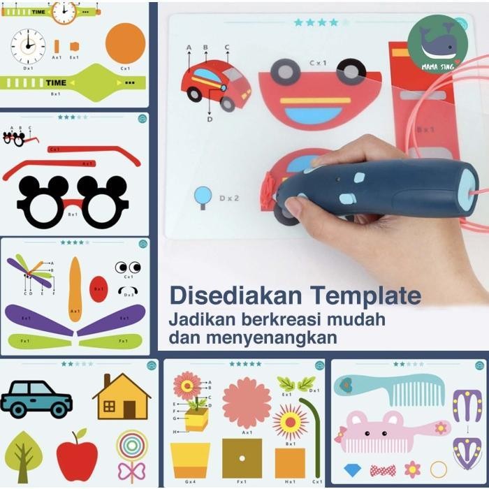 

MAMA SING 3D Wireless Stereoscopic Printing Pen for 3D Drawing - Berkualitas