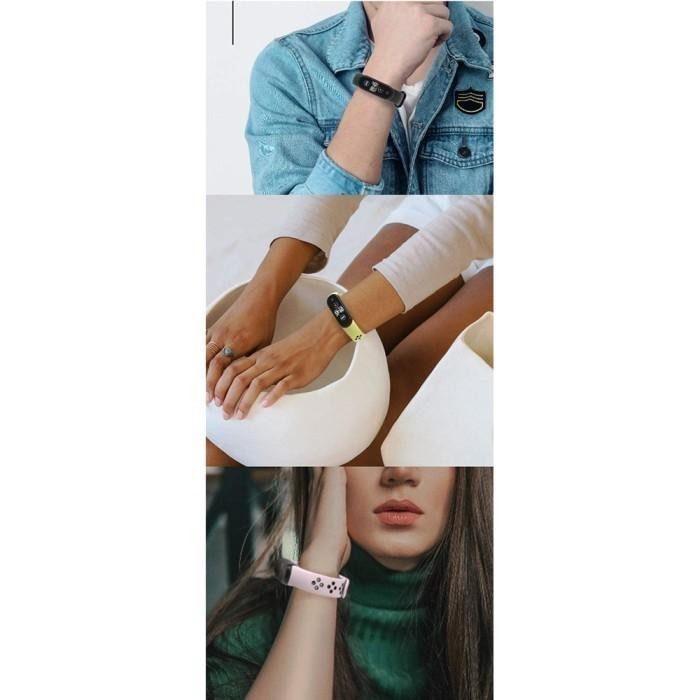 (Allthebest) MIJOBS SPORTS DUAL TONE Strap XIAOMI MI BAND 5 Silicone Tali Silikon