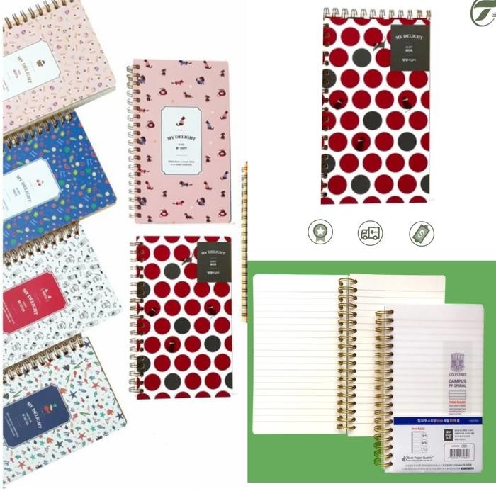 

TUMI Oxford Design Spiral Ring Mini Notebook Buku Memo Notes Jilid Kawat