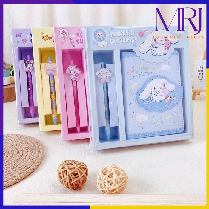 

TUMI Estenik` (Cod) Buku Diary Lucu Note Book Stationary Set 2 In 1 Alat Tulis Anak