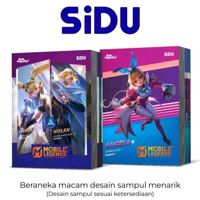 

I77W 1 Pak Buku Tulis Sidu 58,38 Lembar Mobile Legends Biru 1 Pak Isi 10 Buku Kertas Putih