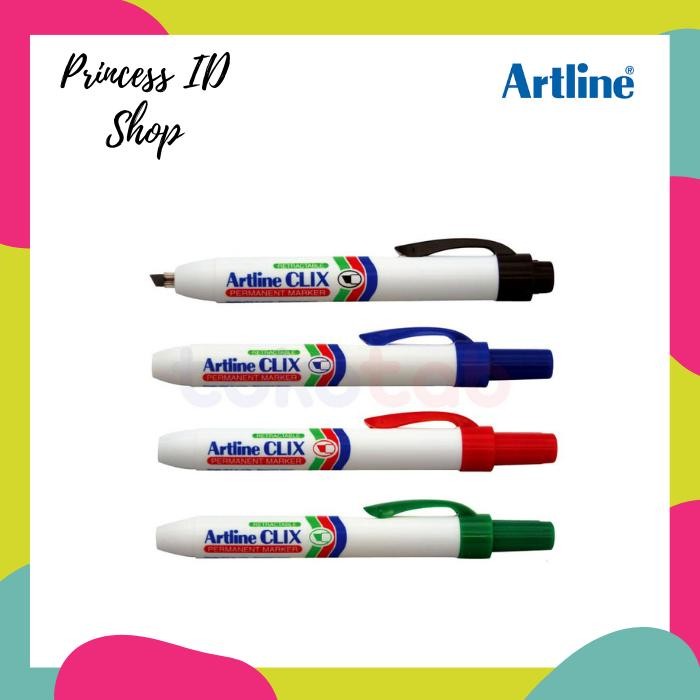 

I77W Spidol Artline Ek-573A Whiteboard Marker Clix 2Mm