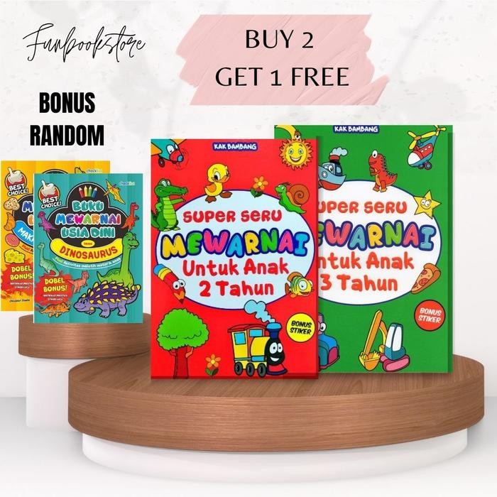 

Buku anak mewarnai seri 2 dan 3 tahun
