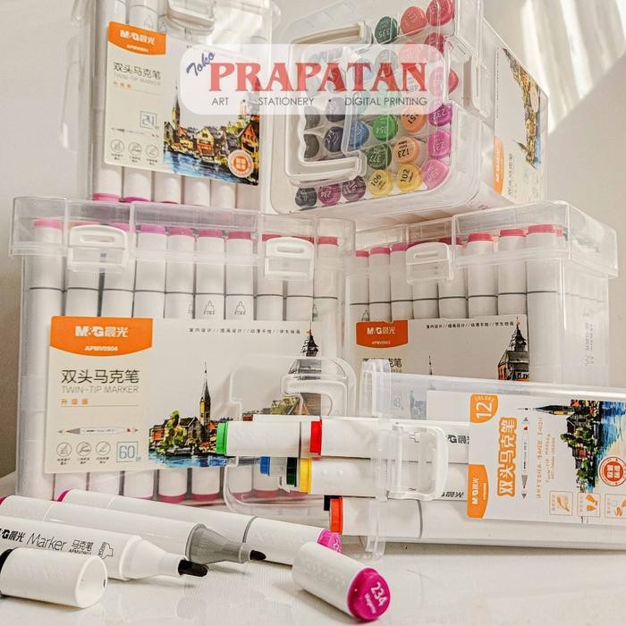 

I77W M&G Twin Tip Marker Set Apmv0901 Spidol Warna