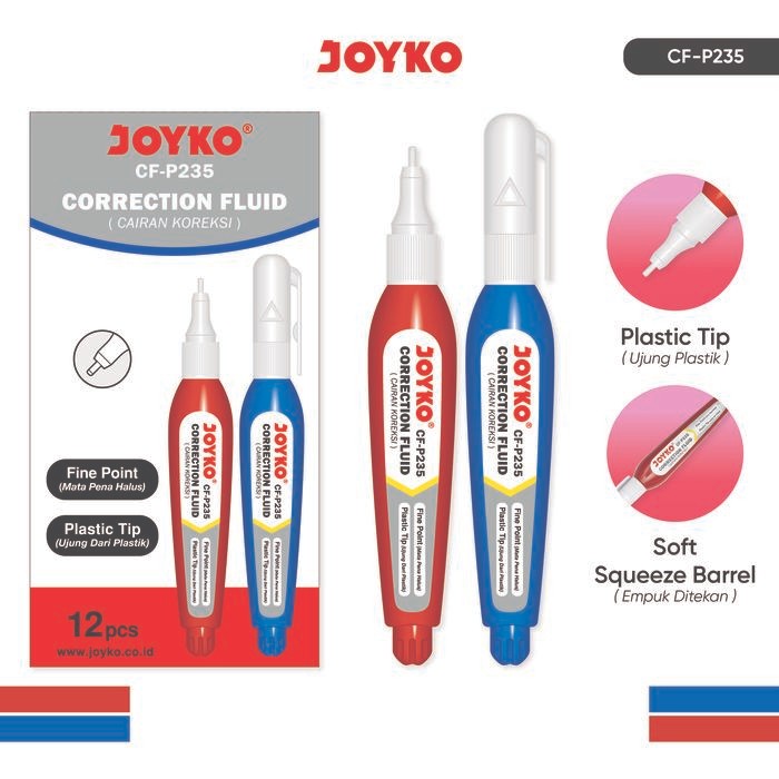 

X689 Joyko Correction Fluid 1 Pack Cf-P235 Isi 12 Pcs
