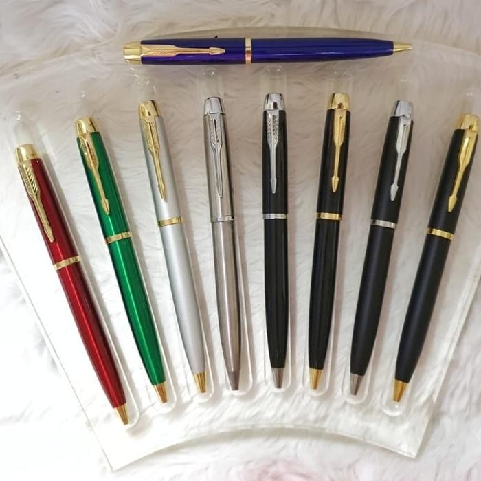 

X689 Pen Promosi Bahan Metal Putar Model Parker Dengan Grafir 1 Sisi