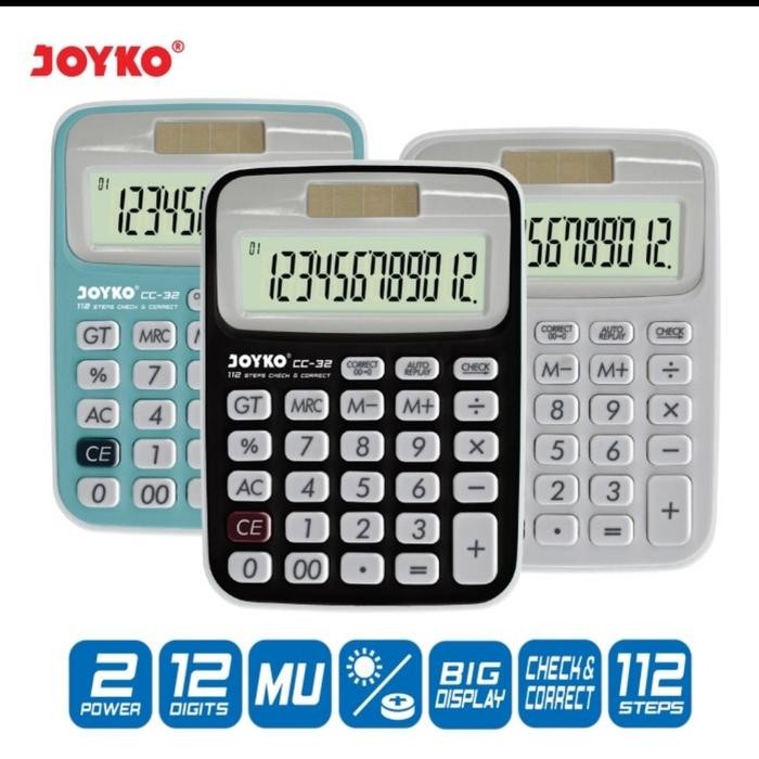 

X689 Joyko Cc32 Check & Correct Calculator - Kalkulator Meja Cc 32