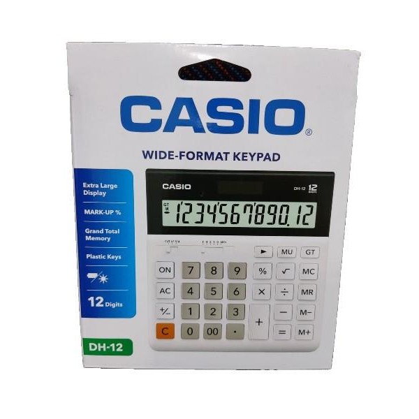 

X689 Kalkulator Besar Wide Format 12 Digit Casio Dh-12