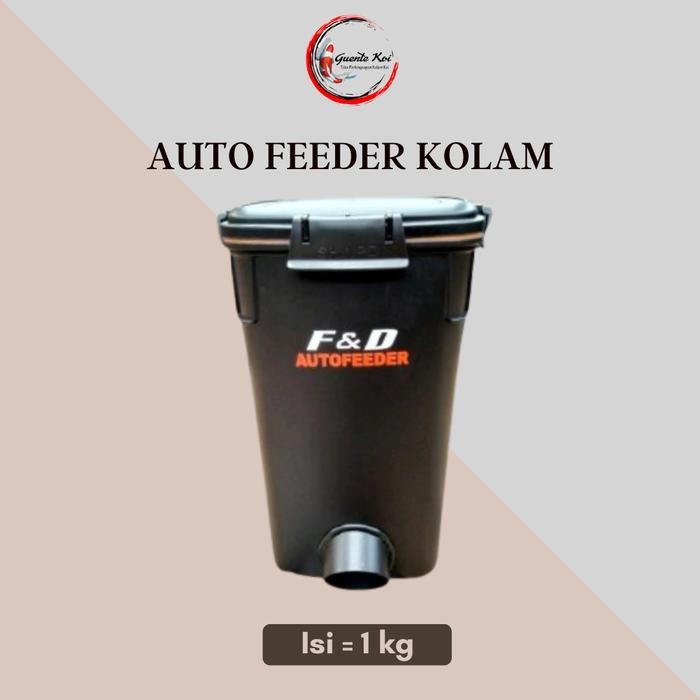 Auto Feeder F&D / Tempat Pakan Otomatis Kolam / Mini Auto Feeder 1kg