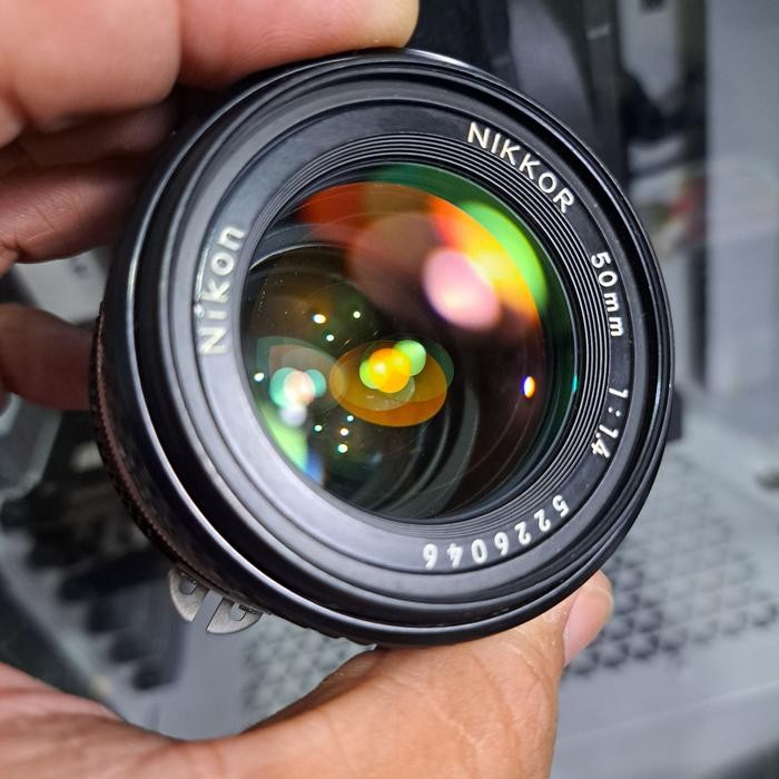 lensa manual nikon 50mm f1.4 ais mulus
