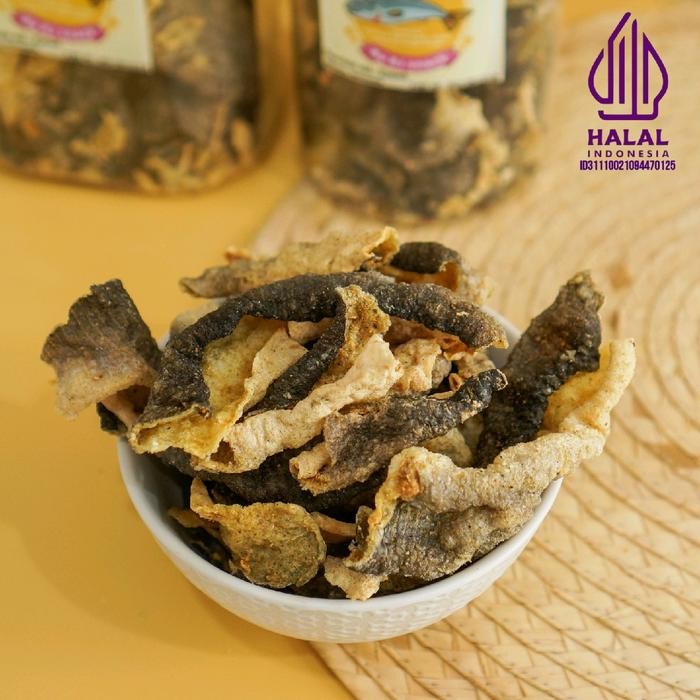 

Sale!! Kerupuk Kulit Ikan Salmon Original 150Gr Cemilan Gurih Dan Sehat Makanan Toples Food Laut