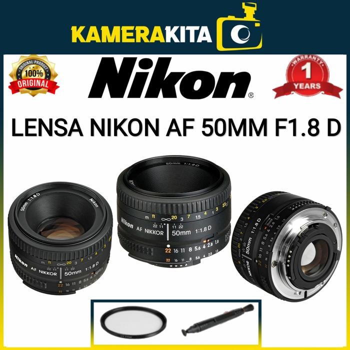 LENSA NIKON AF 50MM F/1.8 D / NIKON 50MM F1.8 D LENS