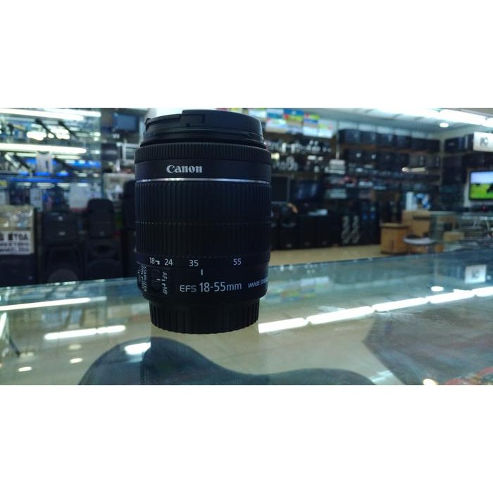 lensa canon 18-55mm is stm copotan