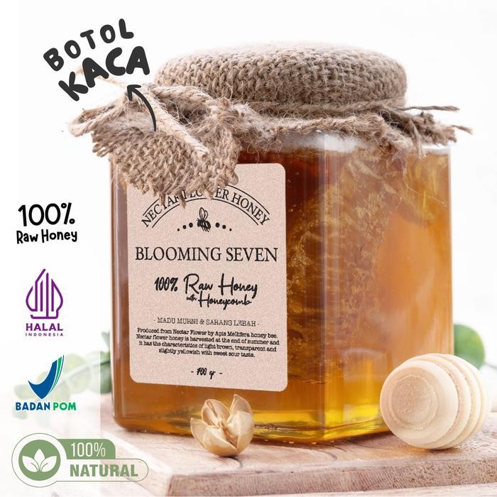 

Madu Murni Sarang 700gr Raw Honey Honybee