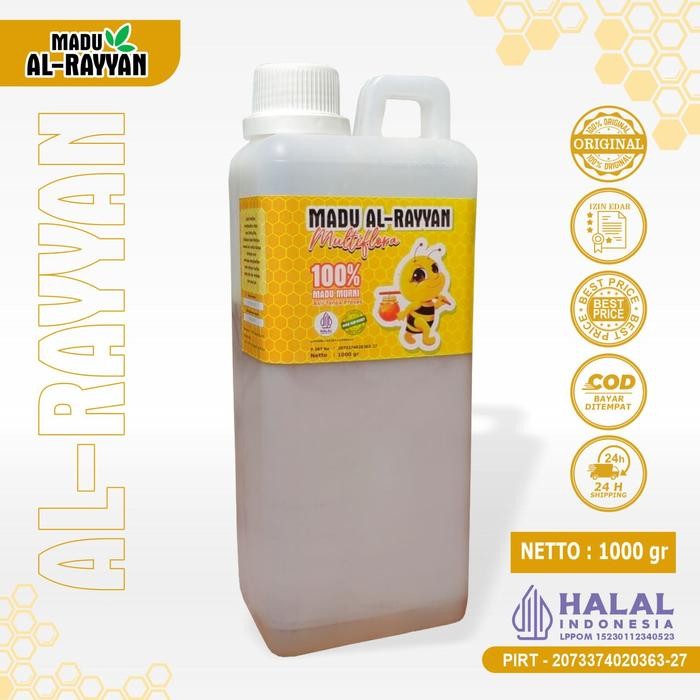 

MADU MURNI 1KG MADU ASLI RAW HONEY MULTIFLORA MADU AL-RAYYAN