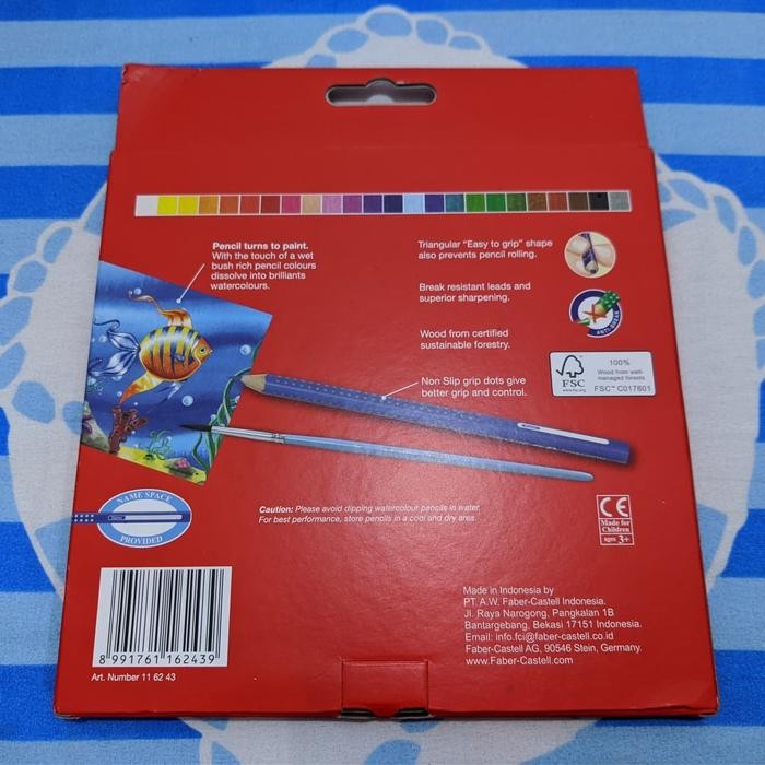 

Faber Castell Watercolor Grip Pensil Warna isi 24