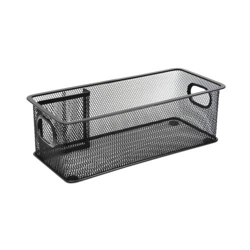 

Kotak Alat Tulis Organizer Penyimpanan Besi Jaring 28X12X9Cm - Hitam