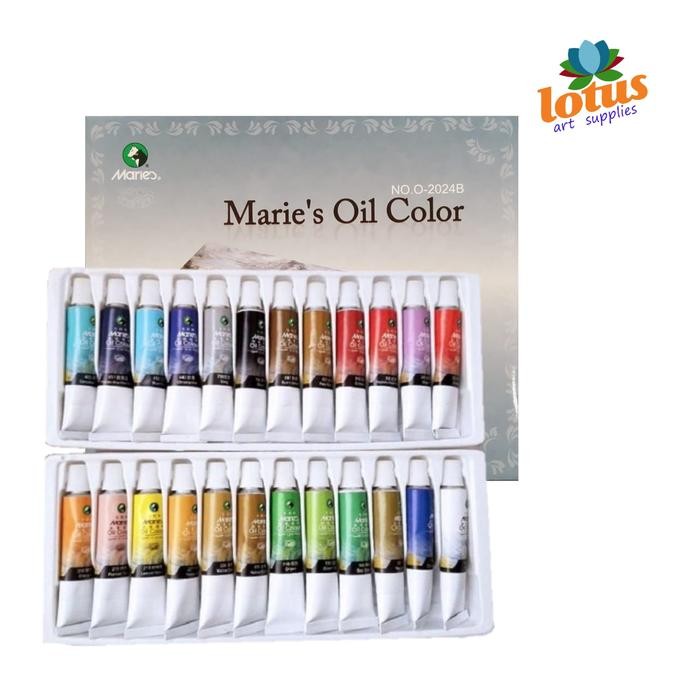 

Maries Oil Color Set 24 Warna X 12Ml Tube - Cat Minyak