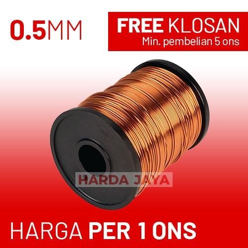 PATON Kawat Email Tembaga 0.5Mm - Harga Per 1 Ons