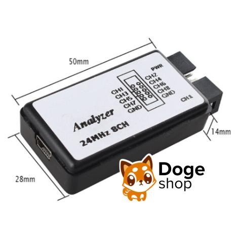

USB LOGIC ANALYZER ANALYZE 8CH 24MHZ FOR ARDUINO AVR ARM FPGA SALEAE