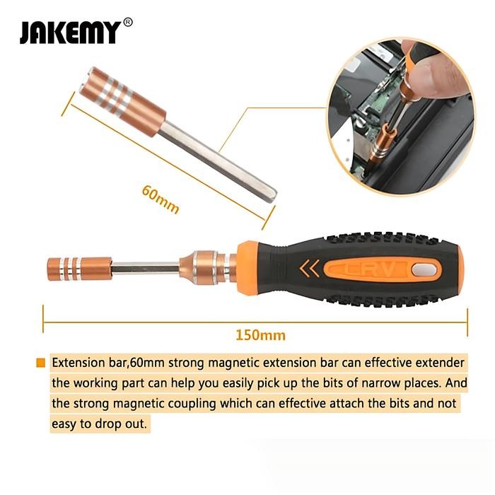 

JAKEMY JM-8109 38 IN 1 OBENG MAGNET SET MULTIFUNGSI ELEKTRONIK