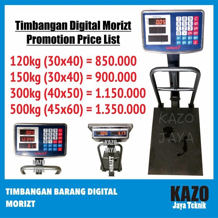TIMBANGAN BARANG DIGITAL 500KG / TIMBANGAN DUDUK / LANTAI - MORIZT