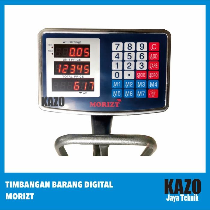 TIMBANGAN BARANG DIGITAL 150KG / TIMBANGAN DUDUK / LANTAI - MORIZT - 30X40CM