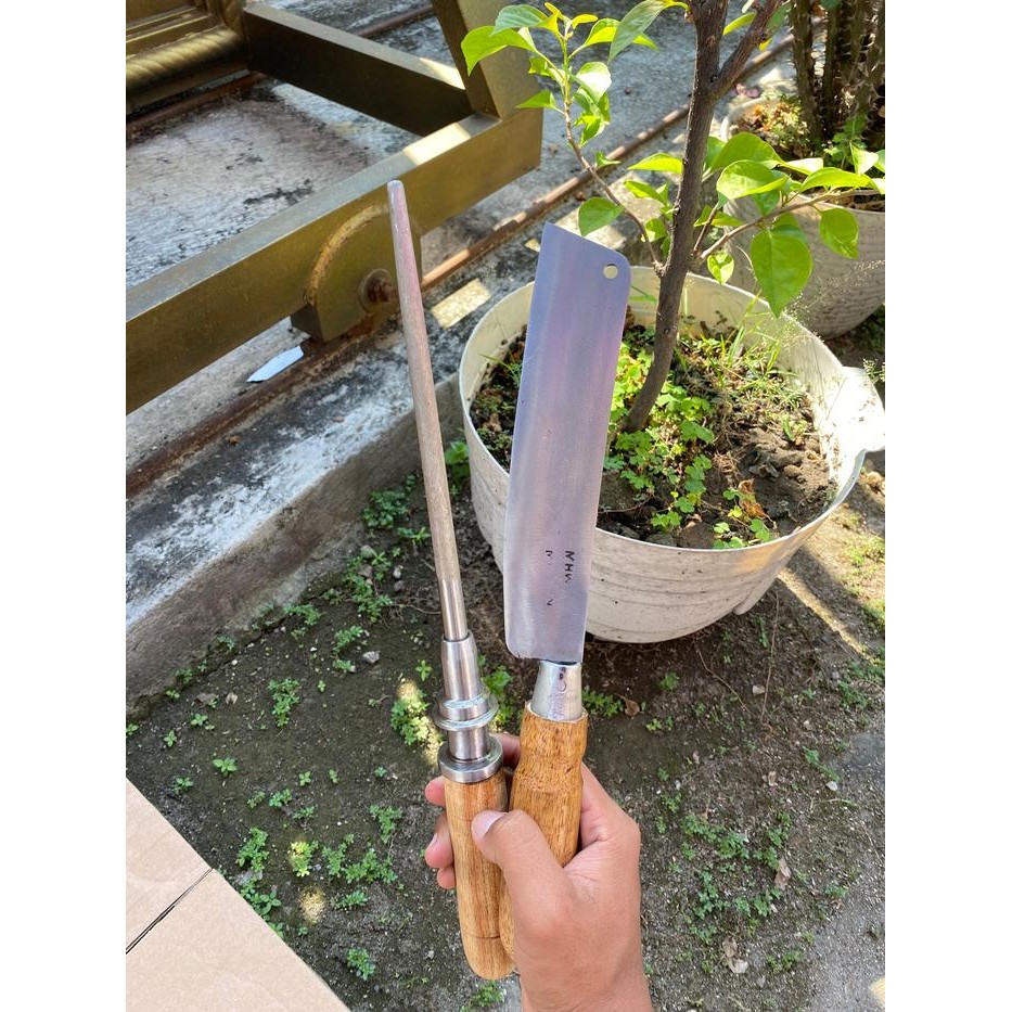 Set Pisau dan Asahan Pisau Daging Mawar Kotak Kitchenware Knife Baja Dapur Buah variasi