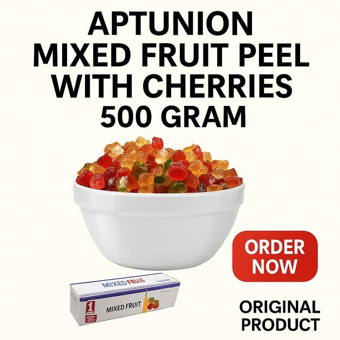 

ASLI APTUNION MIXED FRUIT PEEL WITH CHERRIES 500 GRAM / SUKADE CHERRY 500GR READY STOCK