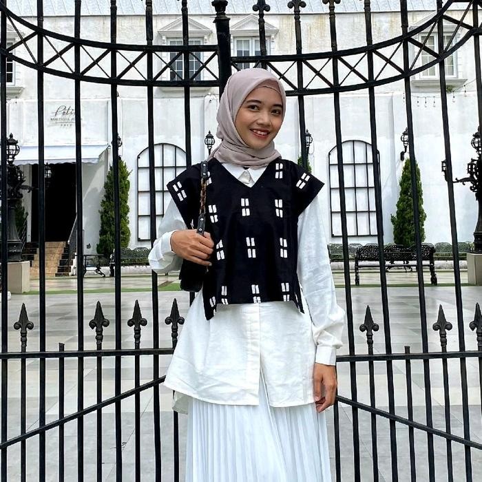 Vest Batik Katun Premium - Vest (Rompi) Wanita