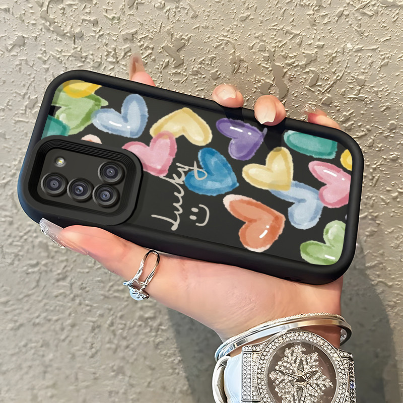 Casing Hp Samsung Galaxy A31 Case Casing Graffiti Emoji Tas pola HP Kasing Silikon Softcase mata lan