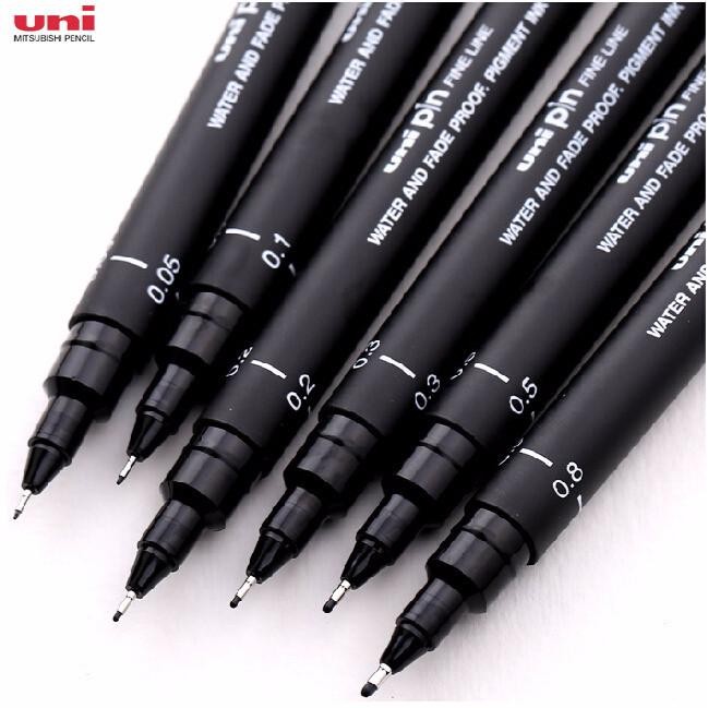 

SARI Uni Pin Drawing Pen Water Fade Proof Pigment Ink 0.05 - 0,8Mm