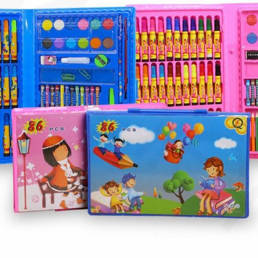 

SARI Stationery Set Pensil Crayon Cat Air Perlengkapan Sklh Menggambar 86