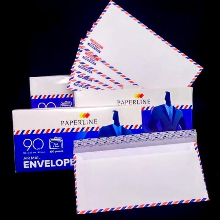 

SARI Amplop Panjang Garis Airmail 90 Paperline/Amplop Putih Am Panjang Ppl